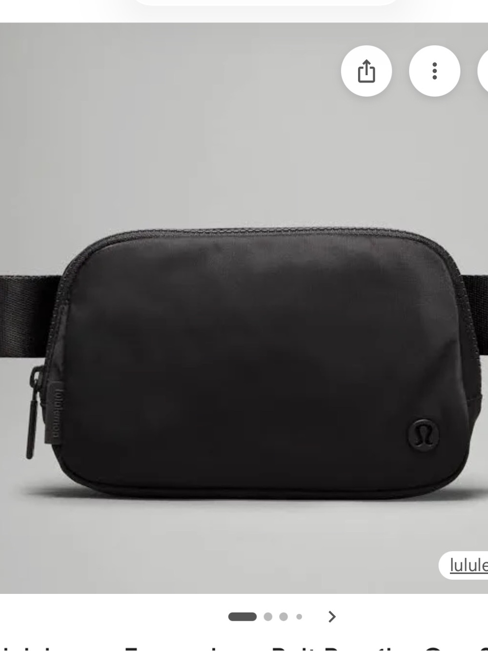 Lululemon belt bag black